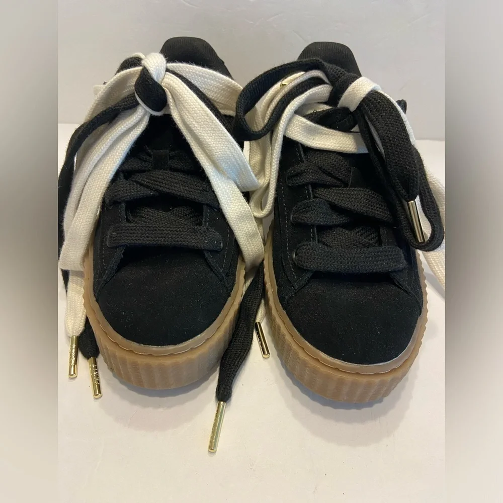FENTY x PUMA Creeper Phatty Womens Rihanna Black Warm White Gum Brown 396403-01